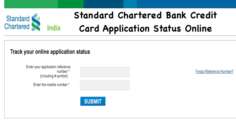 Standard Chartered Bank Credit Card Application Status Online