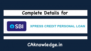 Xpress credit personal loans by SBI