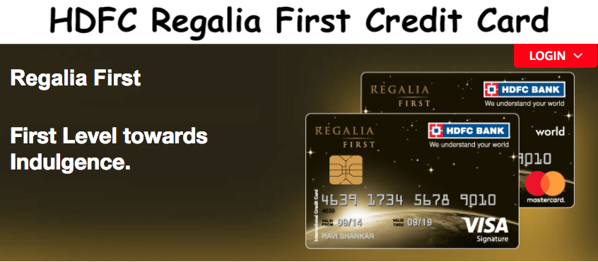 HDFC Regalia First Credit Card