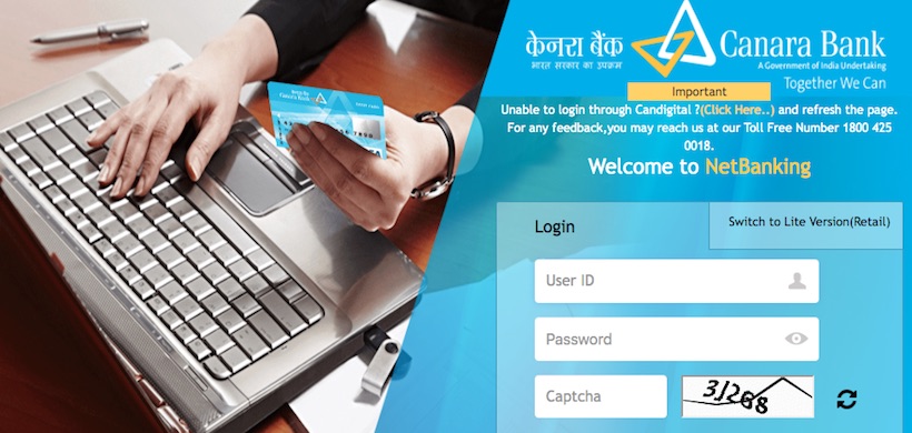 Canara Bank Net Banking