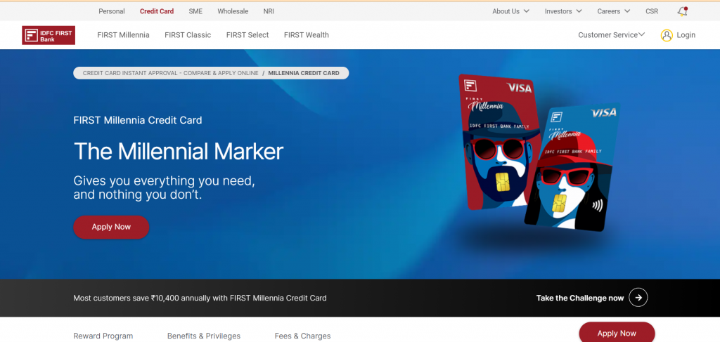 IDFC-first-millennia-credit-card