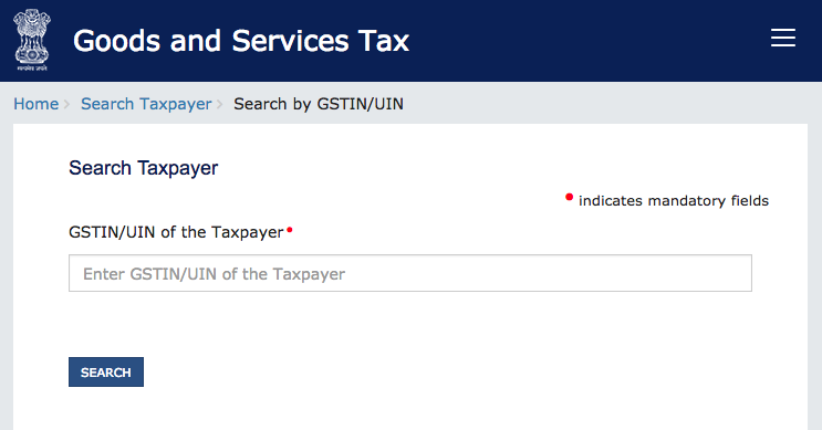 GST Number Search by Name