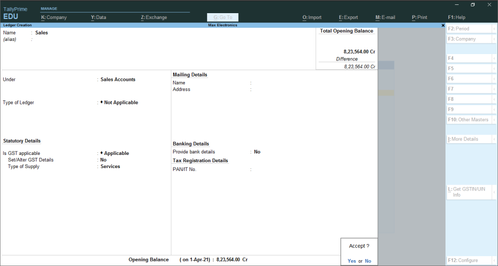 How to Create Ledgers in Tally image 5