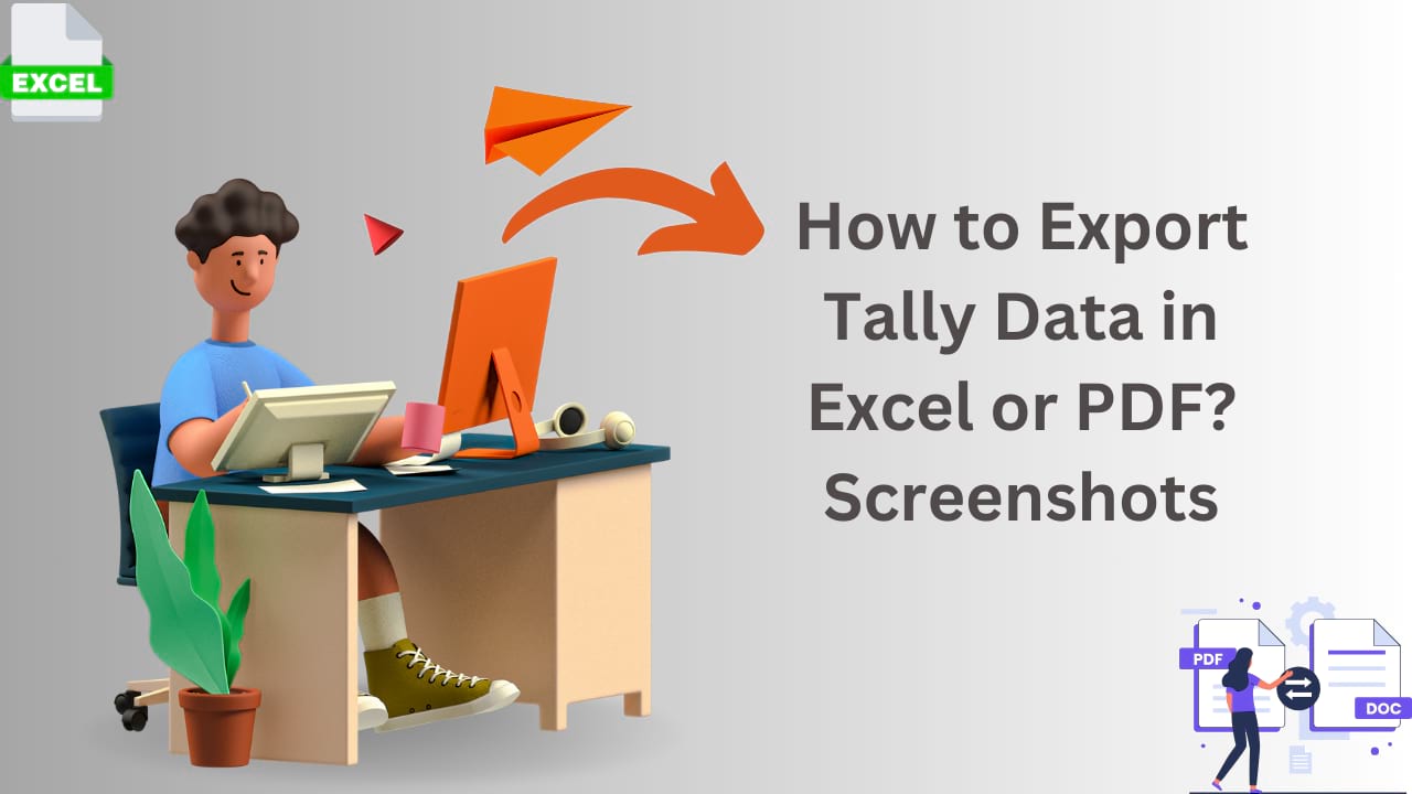 How to Export Tally Data in Excel or PDF Screenshots