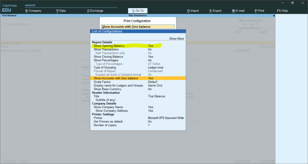 Opening Balance in Tally image 5