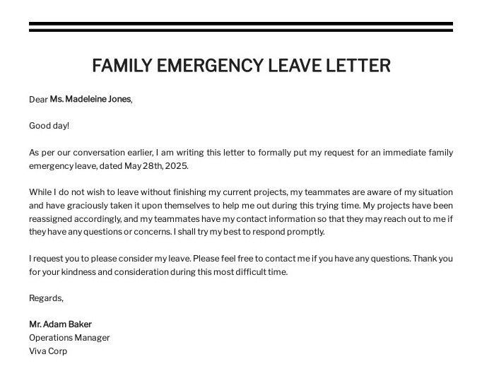 Emergency-Leave-Application